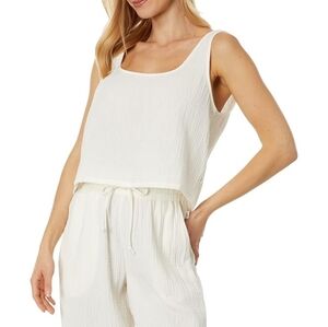 Ugg Cinthia Cotton Gauze Tank Top  LARGE